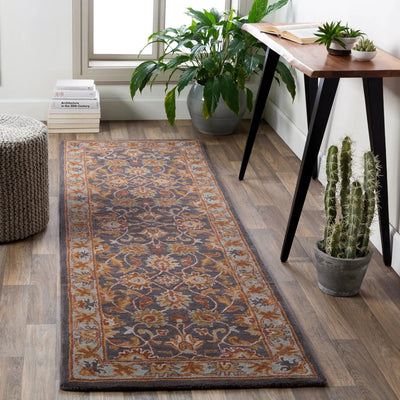 Caesar CAE-1004 Charcoal Area Rug by LIVABLISS