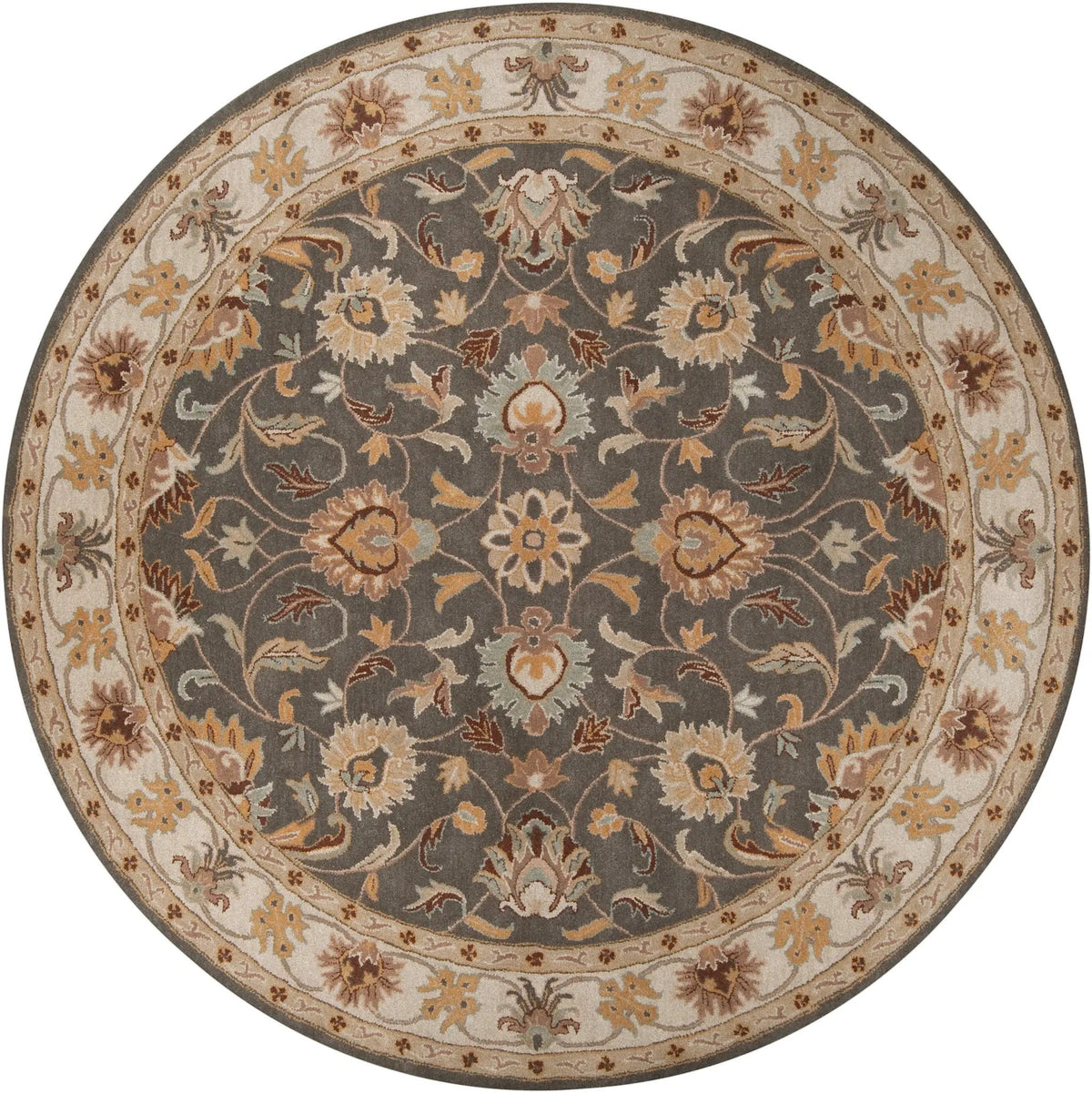 Caesar CAE-1005 Charcoal Area Rug by LIVABLISS