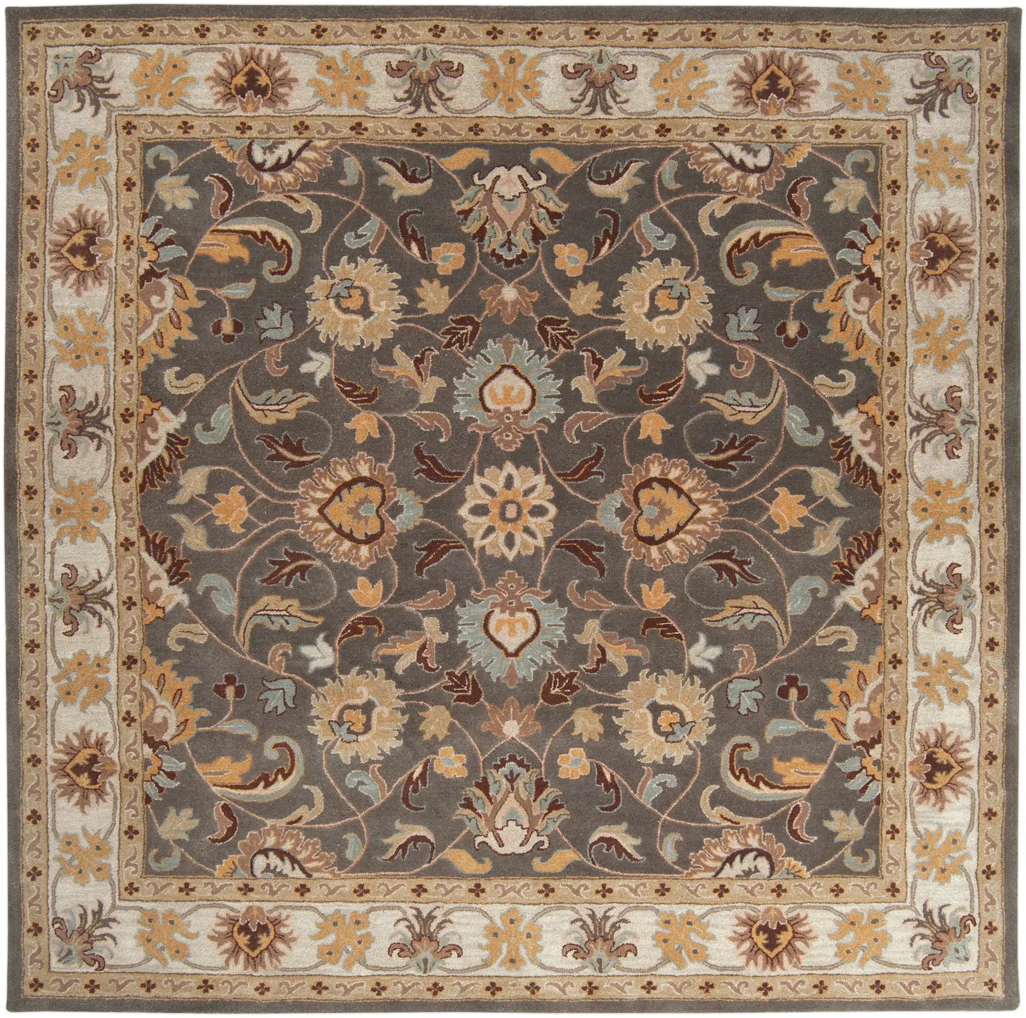 Caesar CAE-1005 Charcoal Area Rug by LIVABLISS