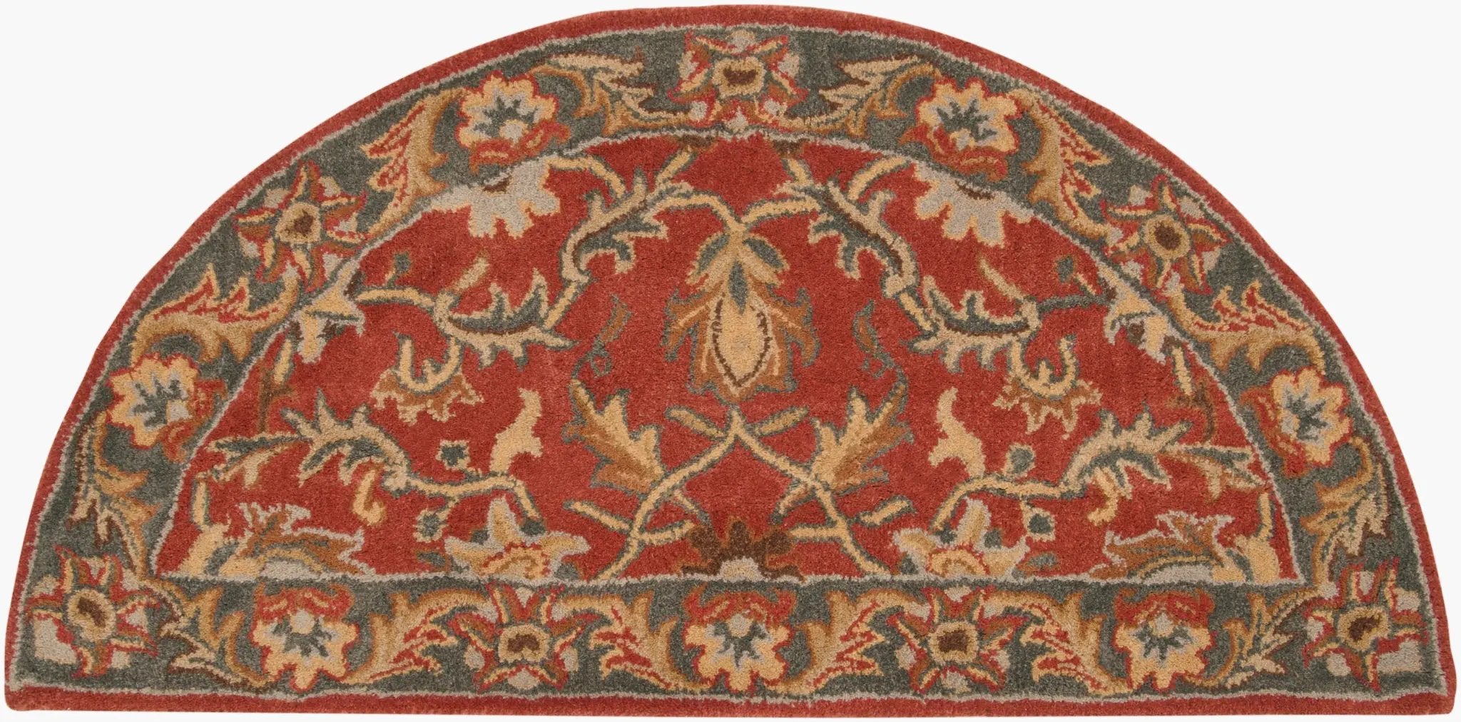 Caesar CAE-1007 Rust Area Rug by LIVABLISS