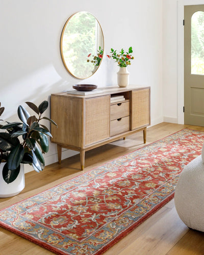 Caesar CAE-1007 Rust Area Rug by LIVABLISS