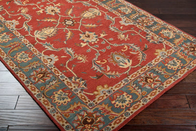 Caesar CAE-1007 Rust Area Rug by LIVABLISS