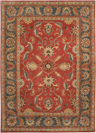 Caesar CAE-1007 Rust Area Rug by LIVABLISS