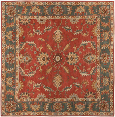 Caesar CAE-1007 Rust Area Rug by LIVABLISS