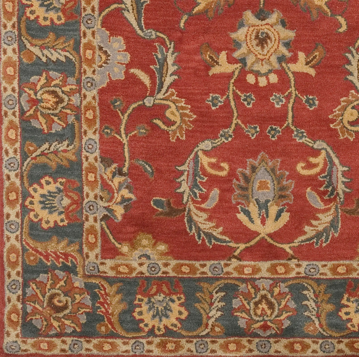 Caesar CAE-1007 Rust Area Rug by LIVABLISS