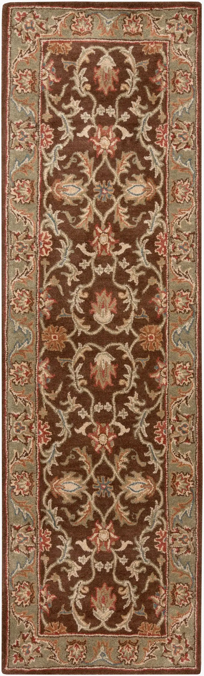 Caesar CAE-1009 Dark-Brown Area Rug by LIVABLISS