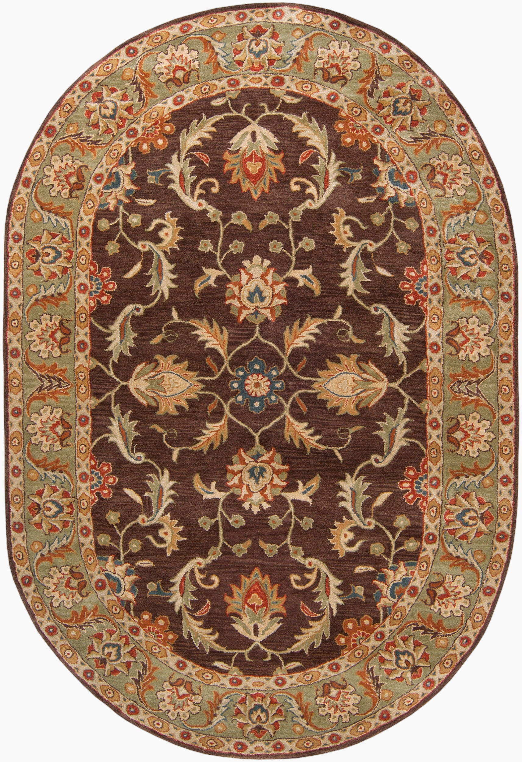 LIVABLISS Caesar CAE-1009 Dark Brown Hand Tufted Area Rug