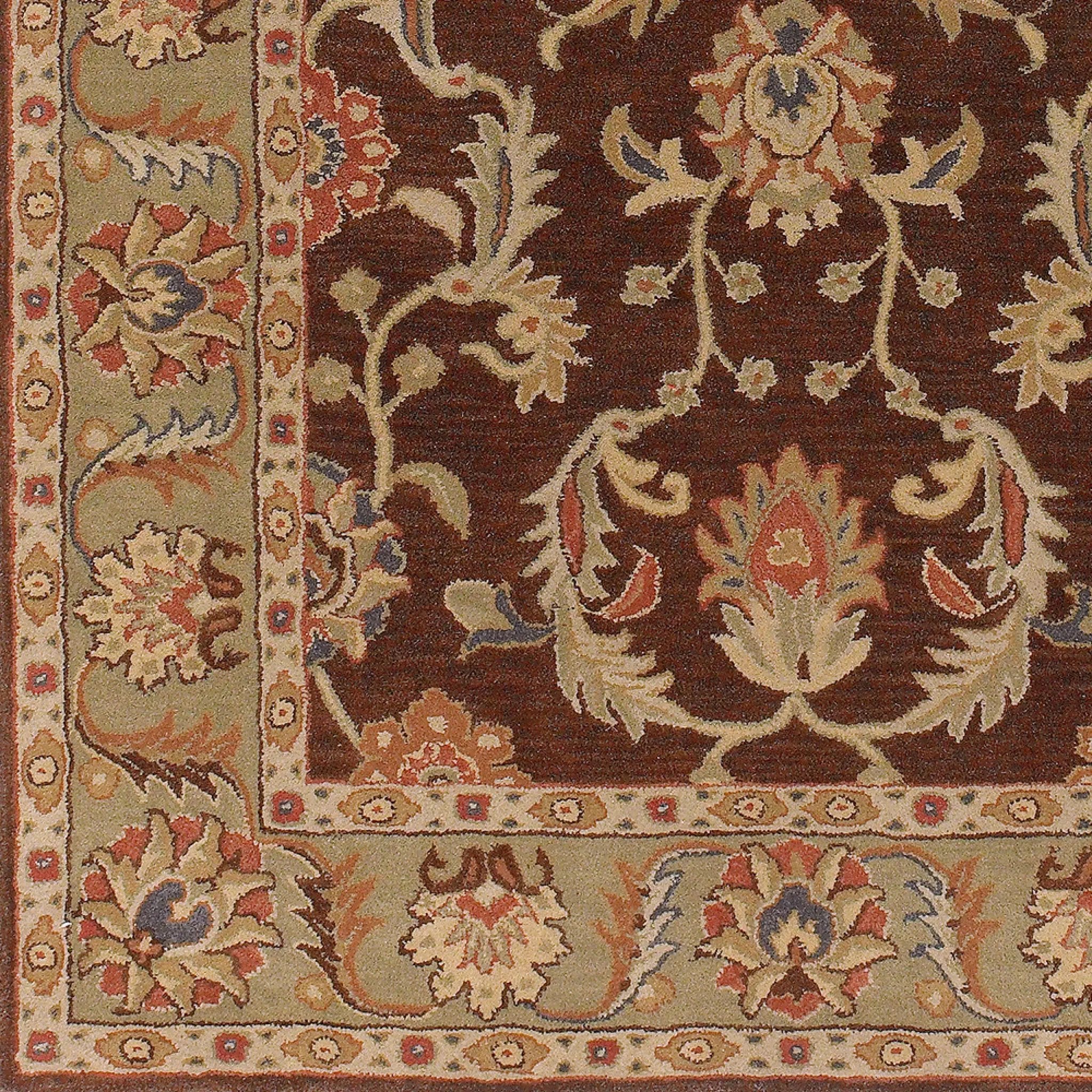 Caesar CAE-1009 Dark-Brown Area Rug by LIVABLISS
