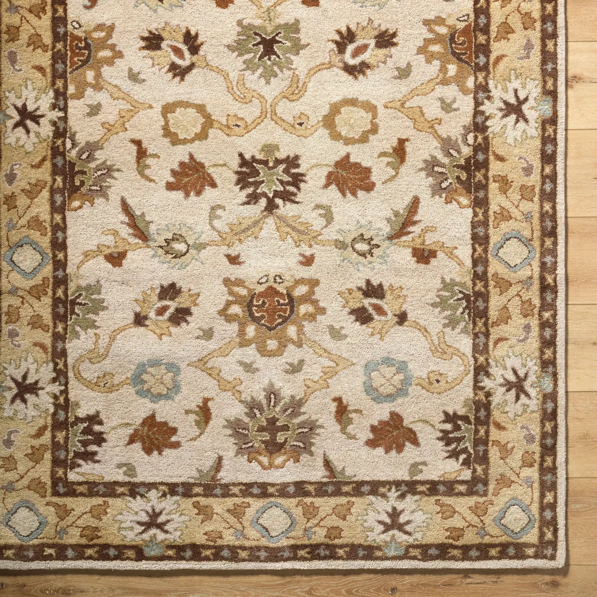 Caesar CAE-1010 Light-Beige Area Rug by LIVABLISS