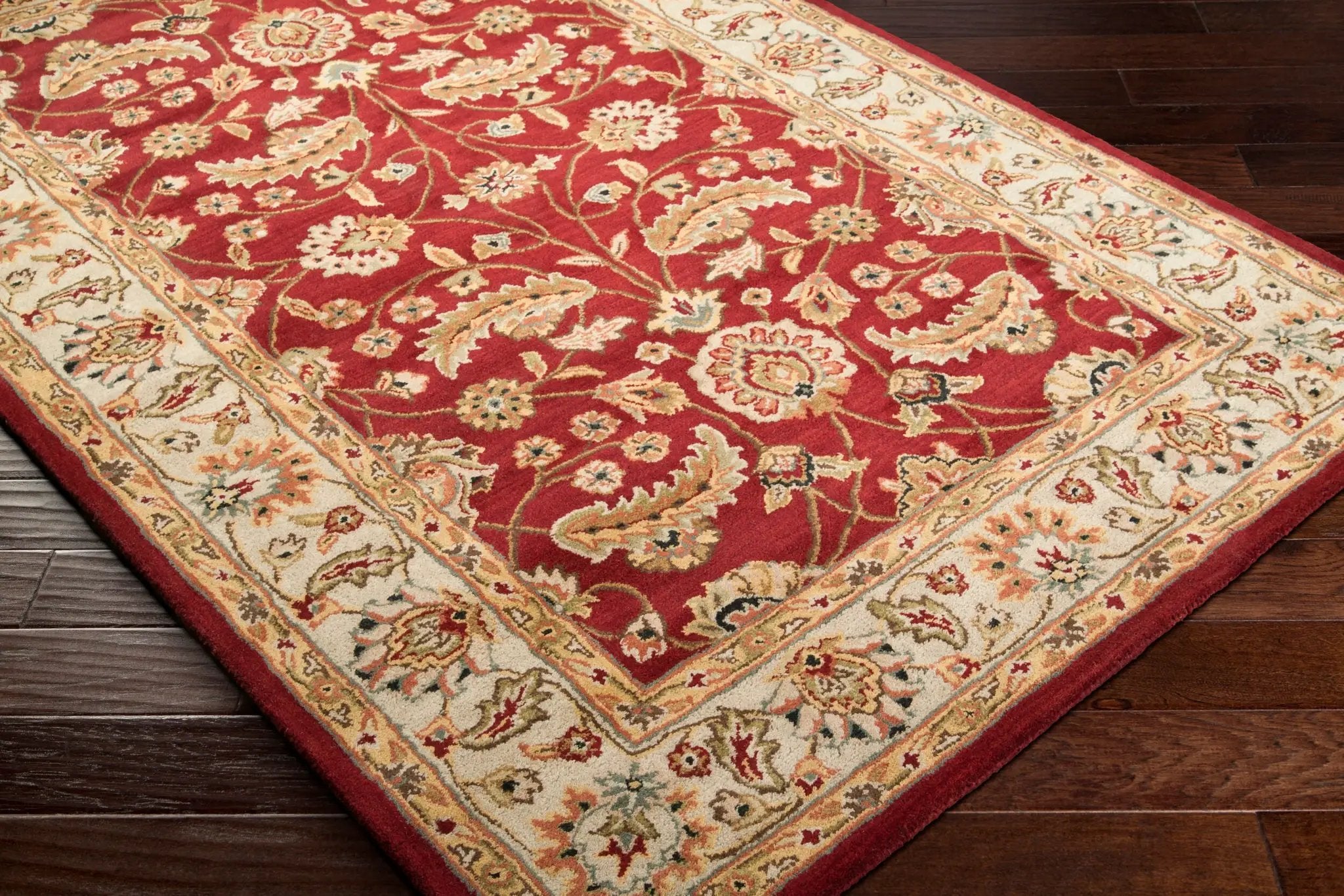 Caesar CAE-1022 Rust Area Rug by LIVABLISS