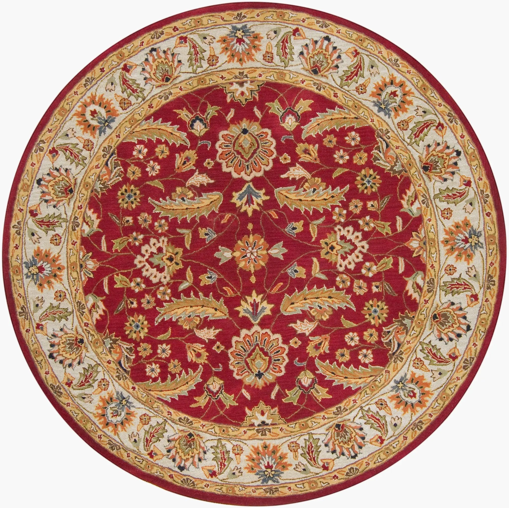 Caesar CAE-1022 Rust Area Rug by LIVABLISS