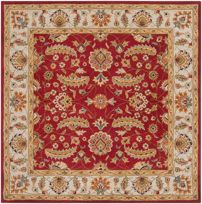 Caesar CAE-1022 Rust Area Rug by LIVABLISS