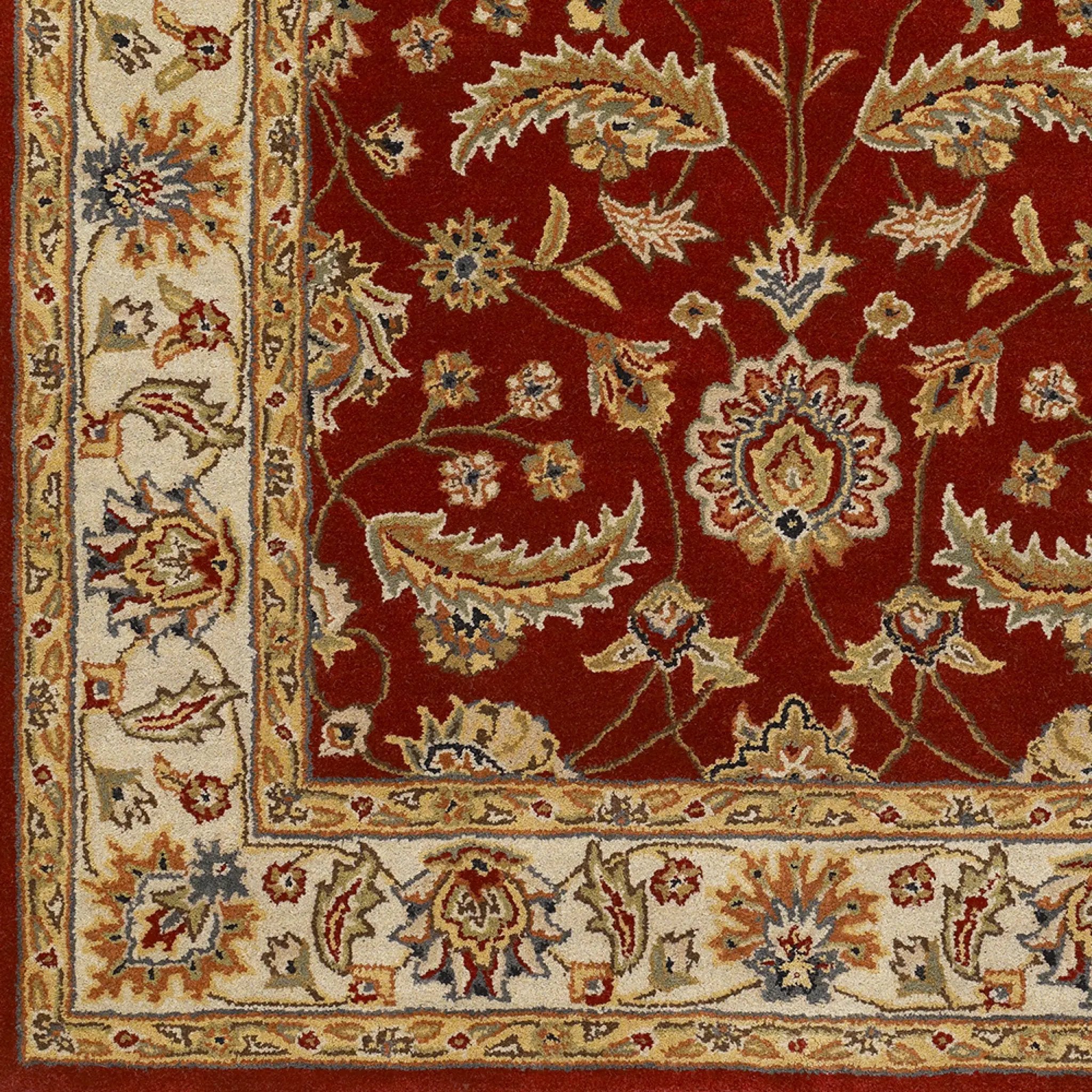 Caesar CAE-1022 Rust Area Rug by LIVABLISS