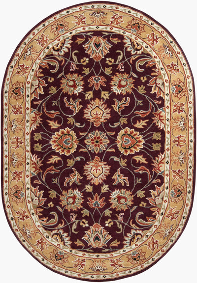 Caesar CAE-1024 Burgundy Area Rug by LIVABLISS