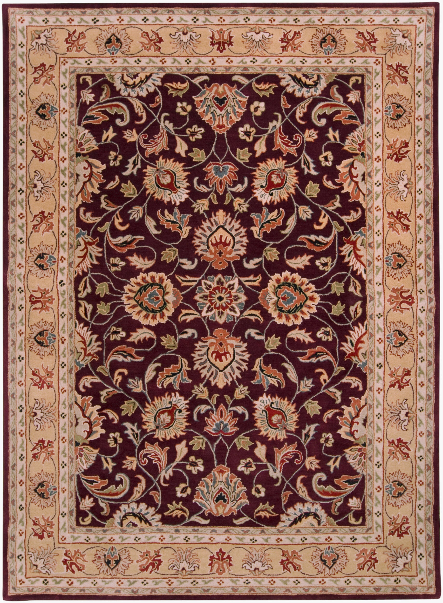 LIVABLISS Caesar CAE-1024 Burgundy Hand Tufted Area Rug
