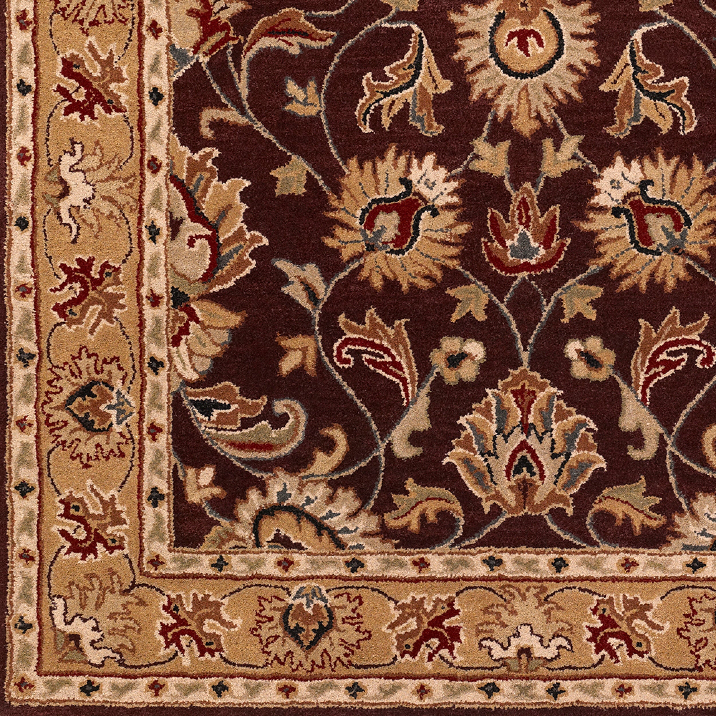 LIVABLISS Caesar CAE-1024 Burgundy Hand Tufted Area Rug