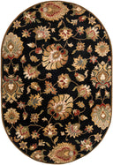 Surya Caesar CAE-1027 Black Area Rug by LIVABLISS