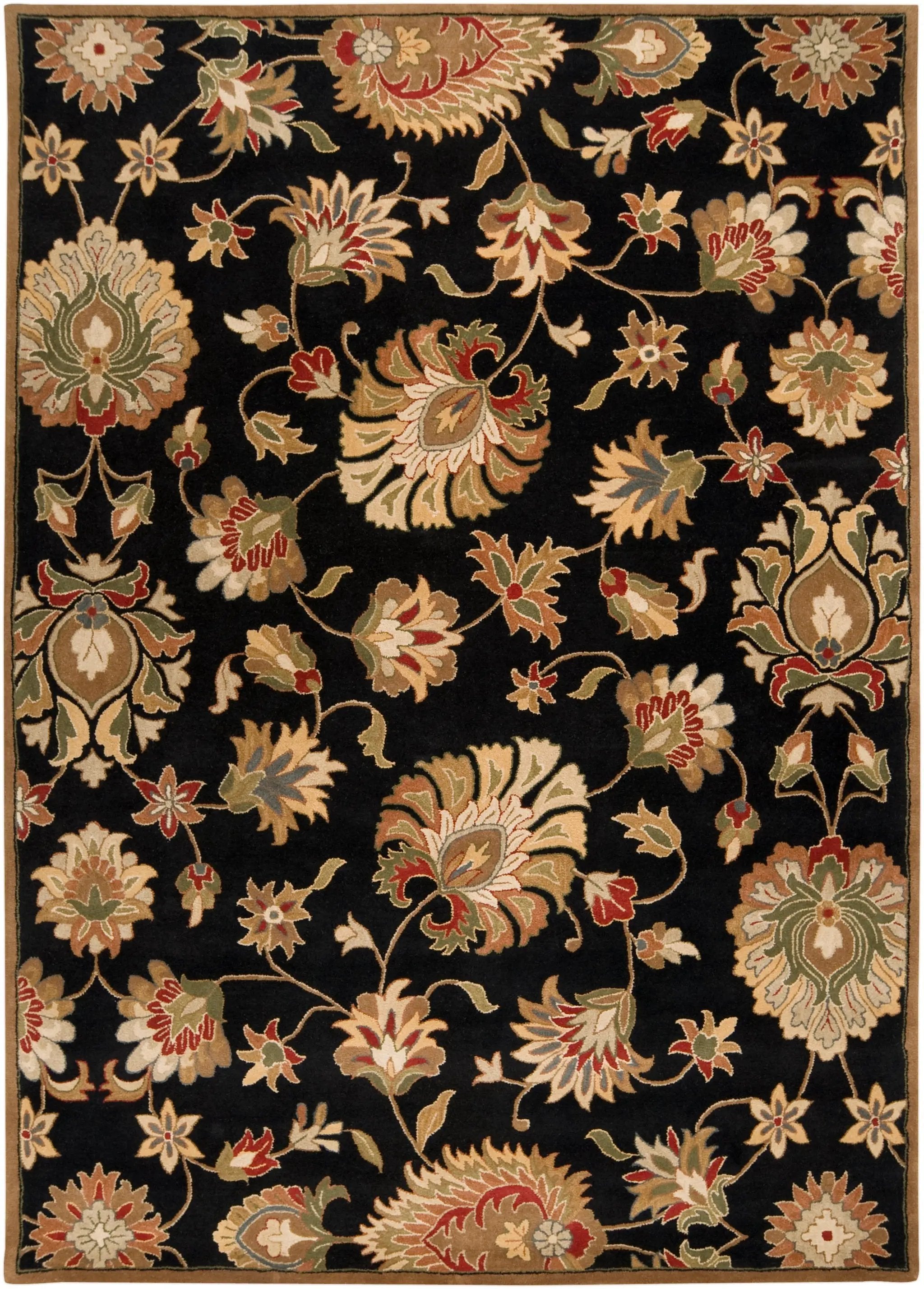 Caesar CAE-1027 Black Area Rug by LIVABLISS