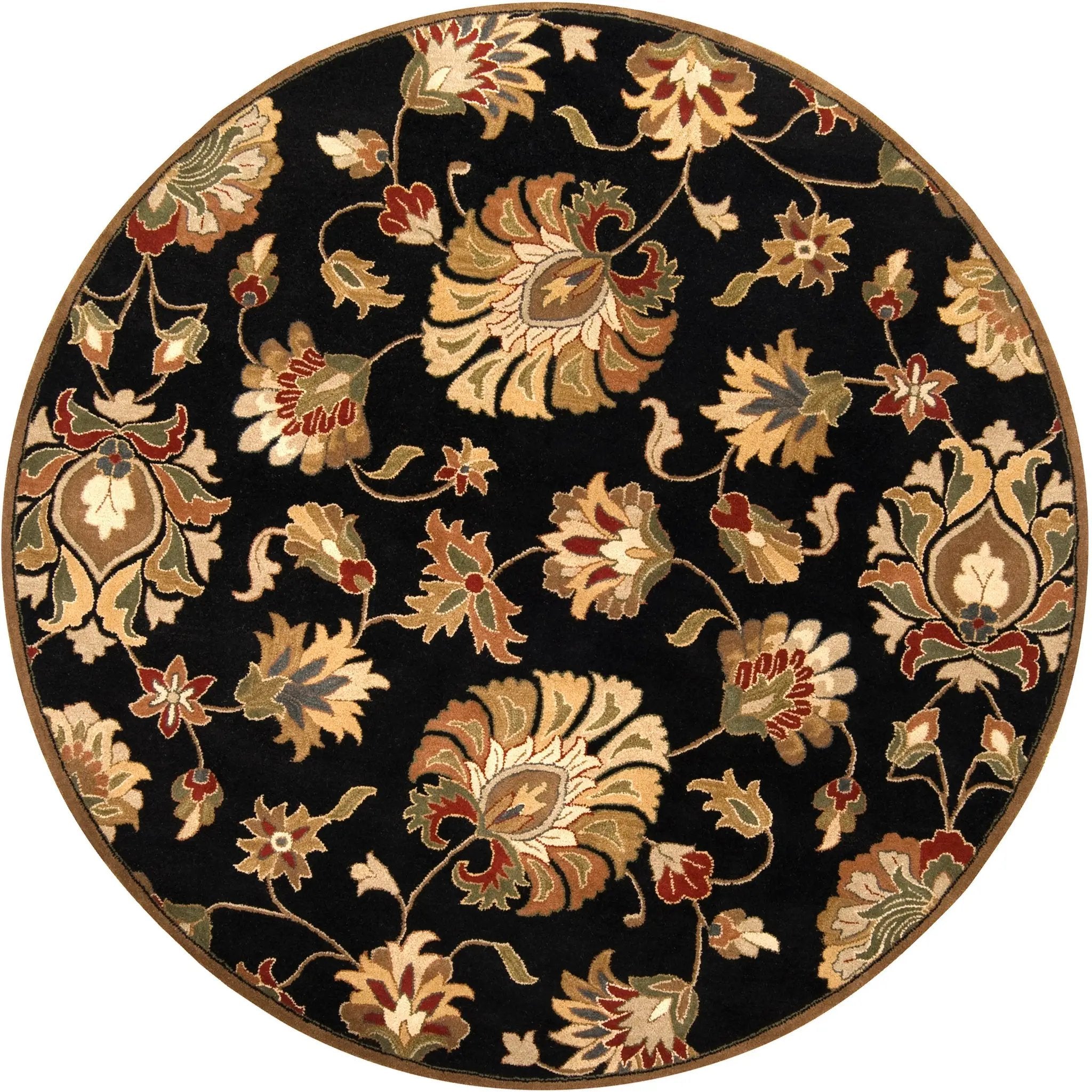 Caesar CAE-1027 Black Area Rug by LIVABLISS