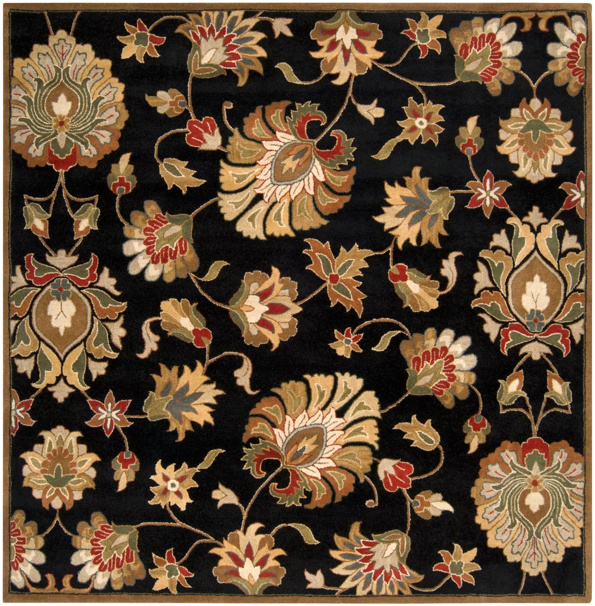 Caesar CAE-1027 Black Area Rug by LIVABLISS