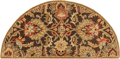 Caesar CAE-1028 Dark-Brown Area Rug by LIVABLISS
