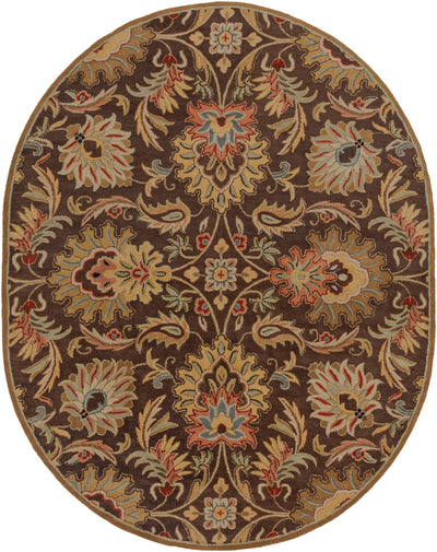 Caesar CAE-1028 Dark-Brown Area Rug by LIVABLISS