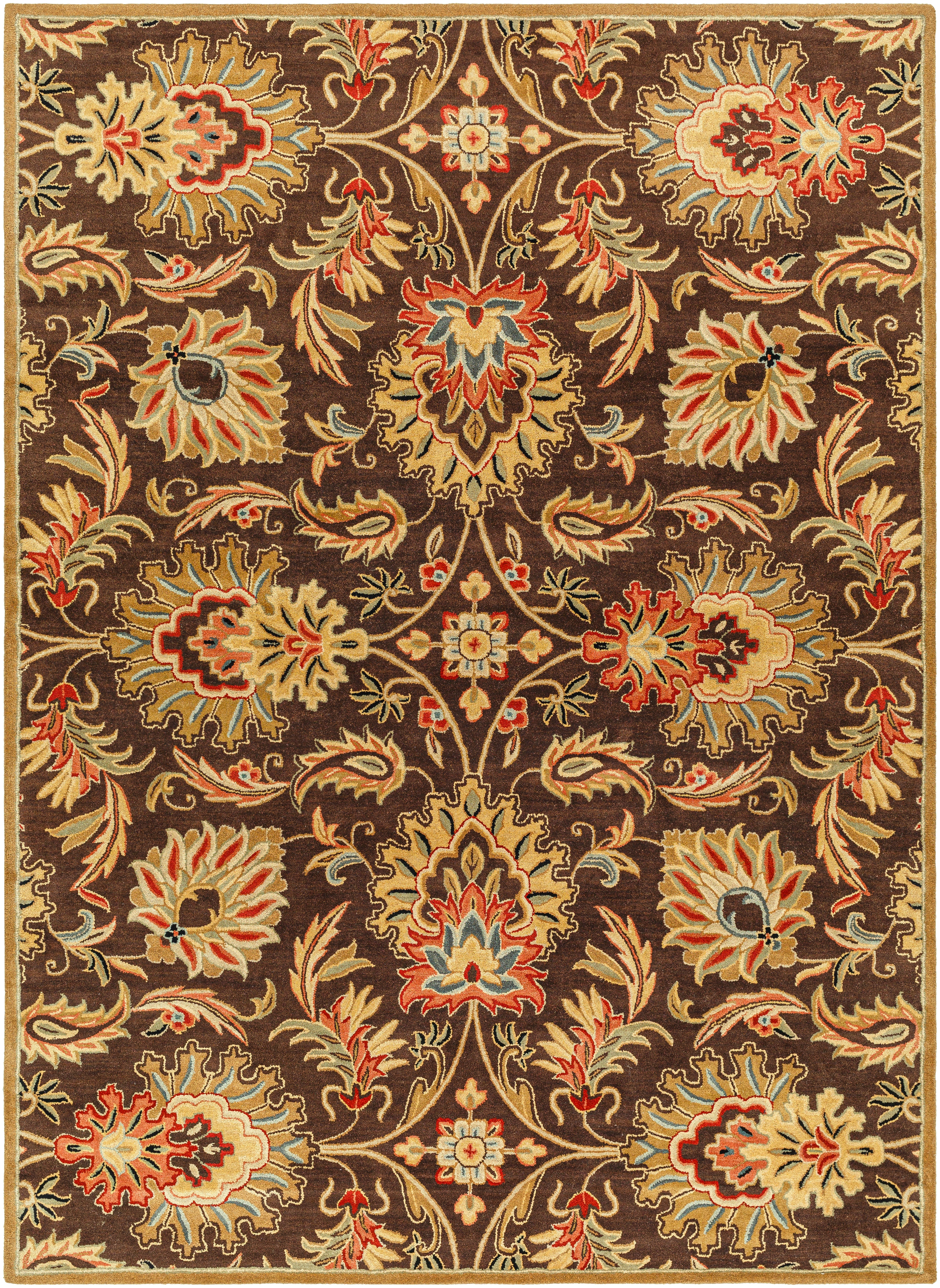 LIVABLISS Caesar CAE-1028 Dark-Brown Area Rug