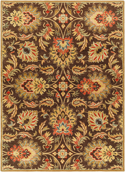 Caesar CAE-1028 Dark-Brown Area Rug by LIVABLISS