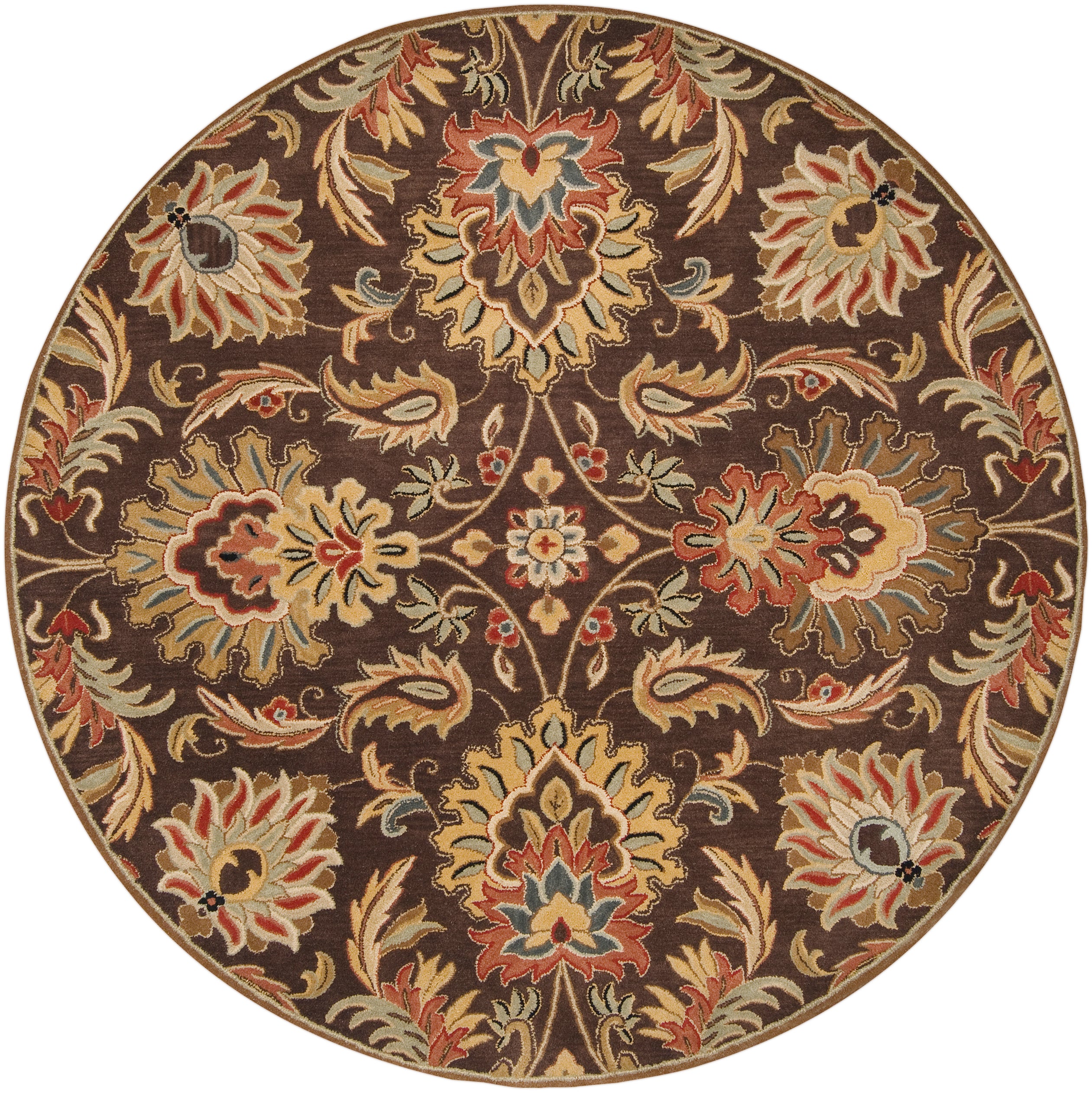LIVABLISS Caesar CAE-1028 Dark-Brown Area Rug