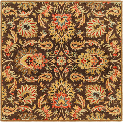 Caesar CAE-1028 Dark-Brown Area Rug by LIVABLISS