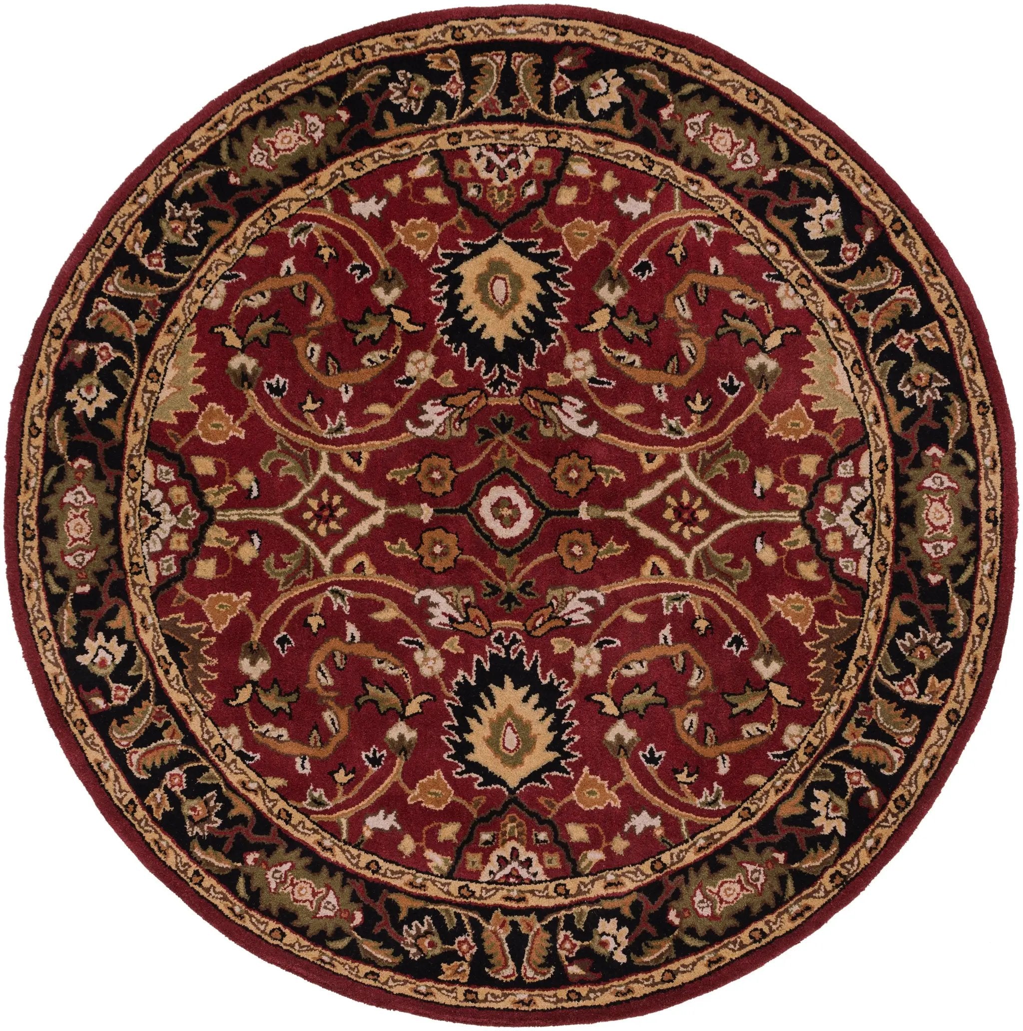 Caesar CAE-1031 Burgundy Area Rug by LIVABLISS