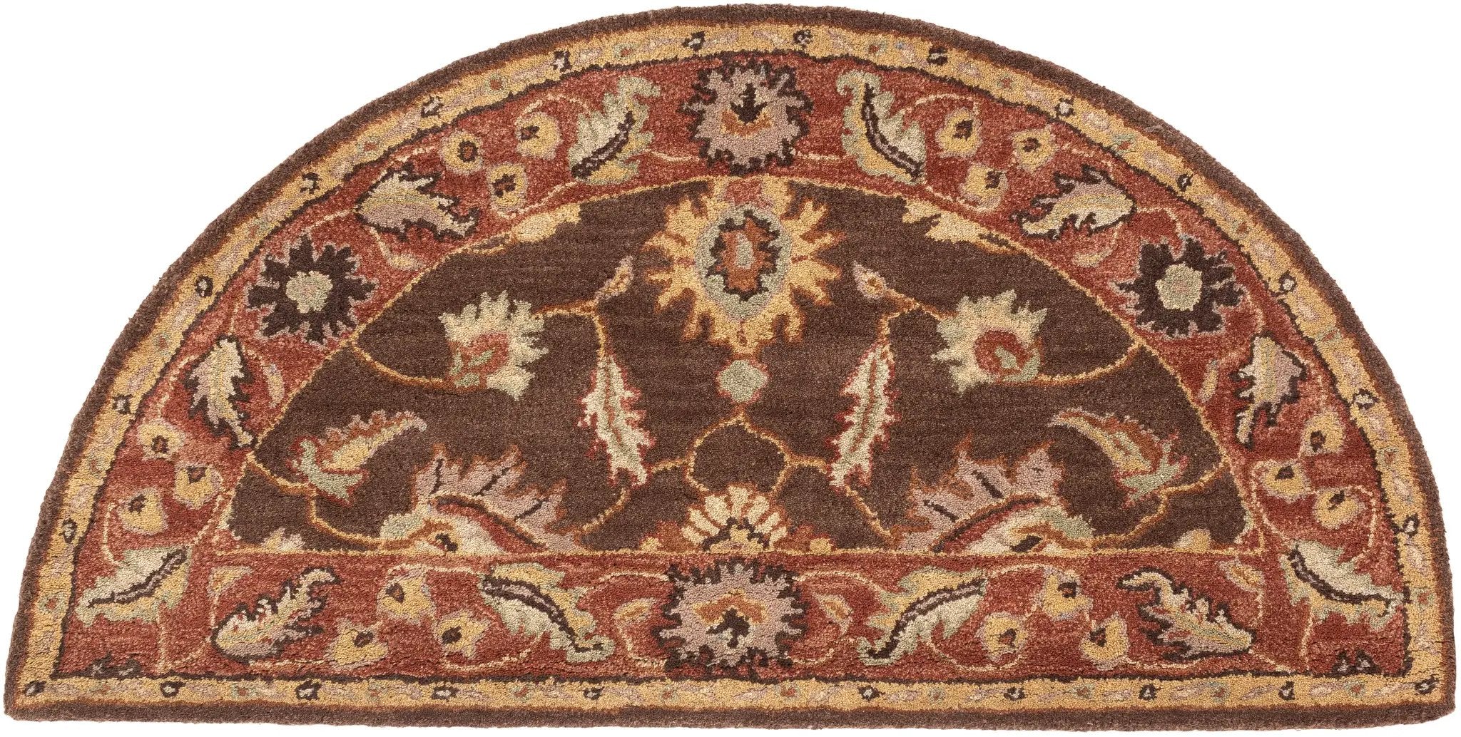 Caesar CAE-1036 Dark-Brown Area Rug by LIVABLISS