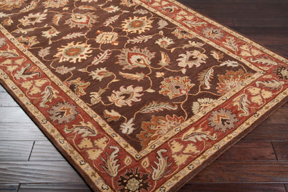 Surya Caesar CAE-1036 Dark Brown Area Rug by LIVABLISS