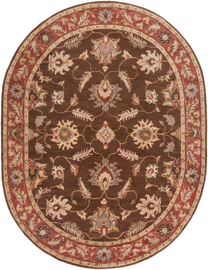 Surya Caesar CAE-1036 Dark Brown Area Rug by LIVABLISS