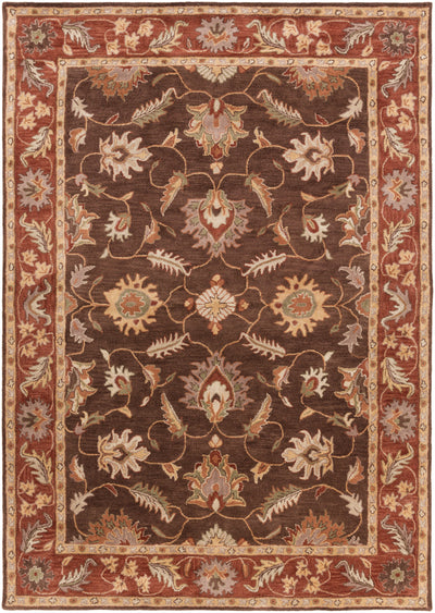 Surya Caesar CAE-1036 Dark Brown Area Rug by LIVABLISS