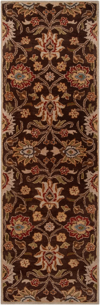 Caesar CAE-1051 Dark-Brown Area Rug by LIVABLISS