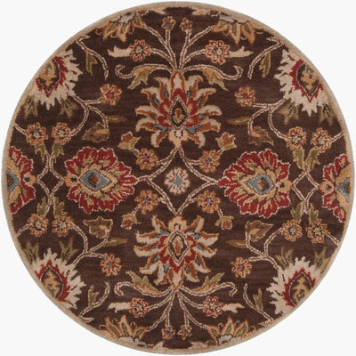 Caesar CAE-1051 Dark-Brown Area Rug by LIVABLISS
