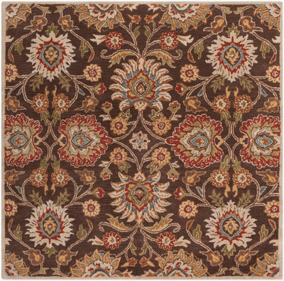 Caesar CAE-1051 Dark-Brown Area Rug by LIVABLISS