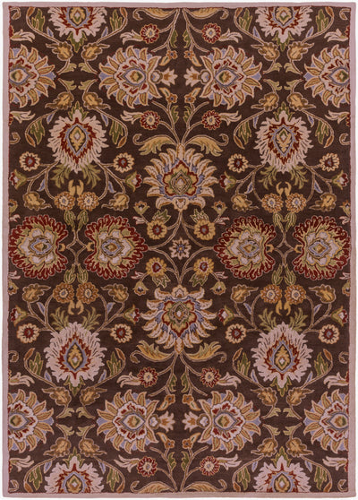 Caesar CAE-1051 Dark-Brown Area Rug by LIVABLISS