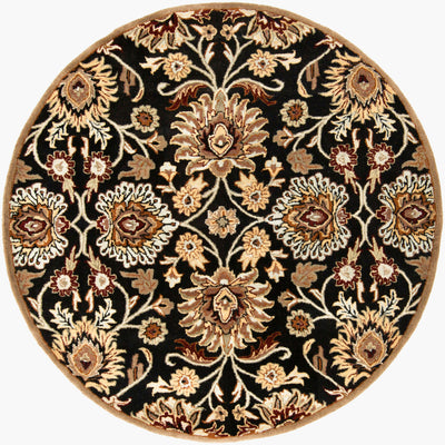 Caesar CAE-1053 Black Area Rug by LIVABLISS