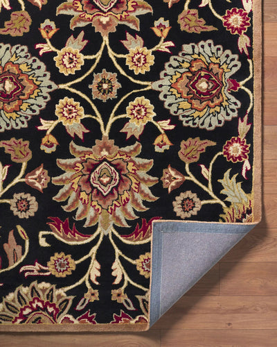 Caesar CAE-1053 Black Area Rug by LIVABLISS