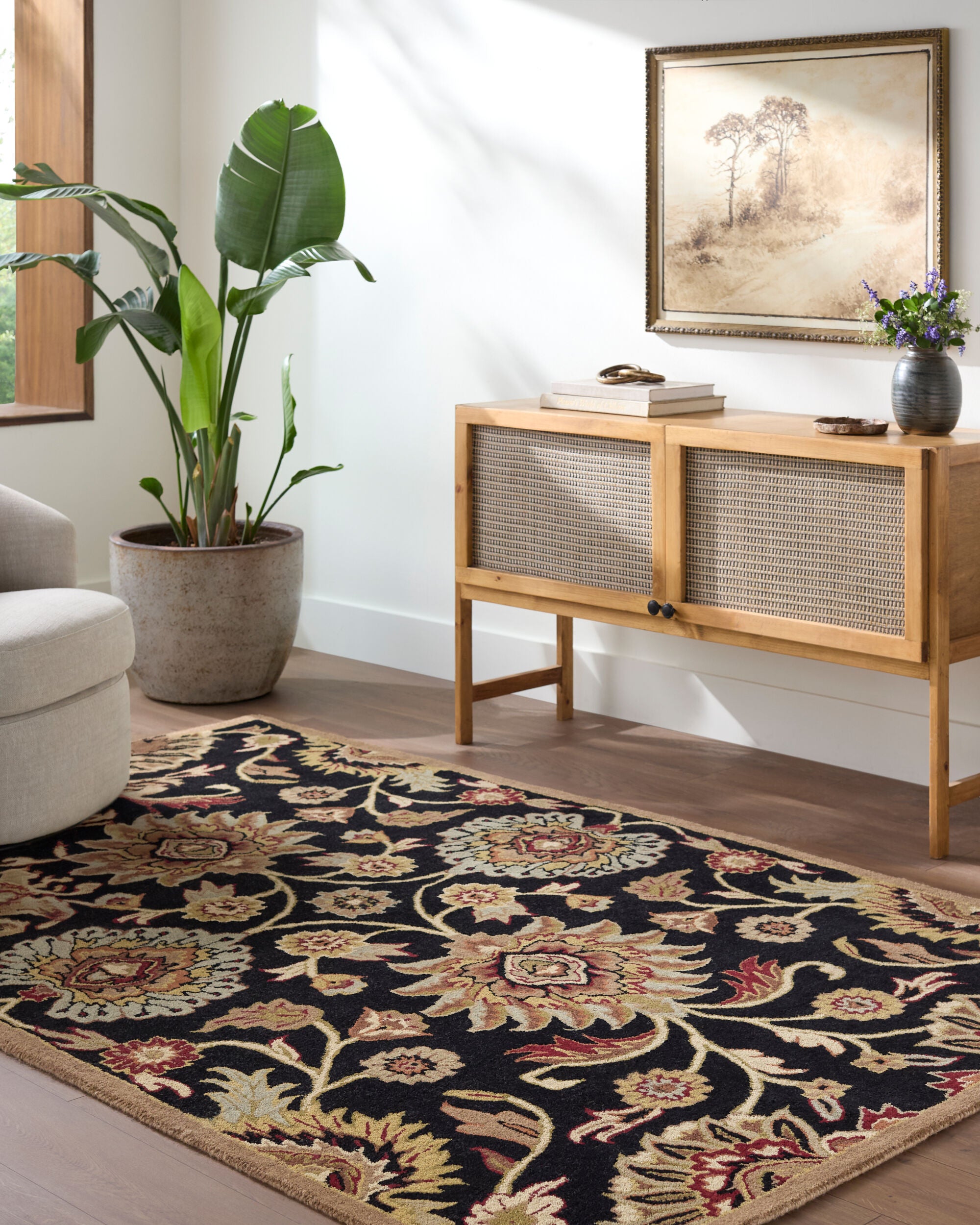 LIVABLISS Caesar CAE-1053 Black Hand Tufted Area Rug