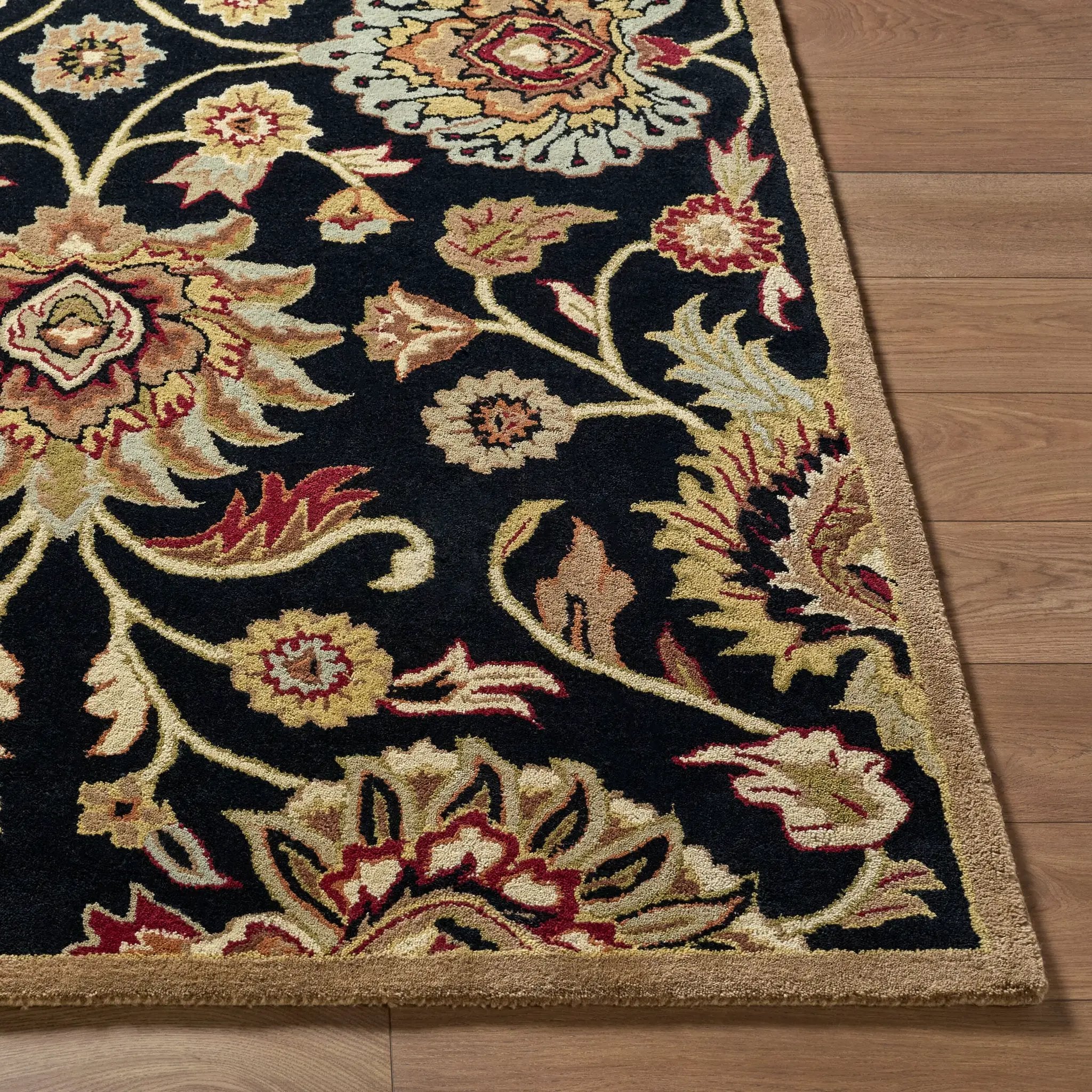 Caesar CAE-1053 Black Area Rug by LIVABLISS