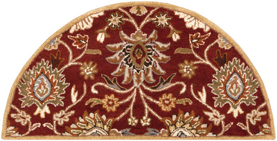 Caesar CAE-1061 Dark-Red Area Rug by LIVABLISS