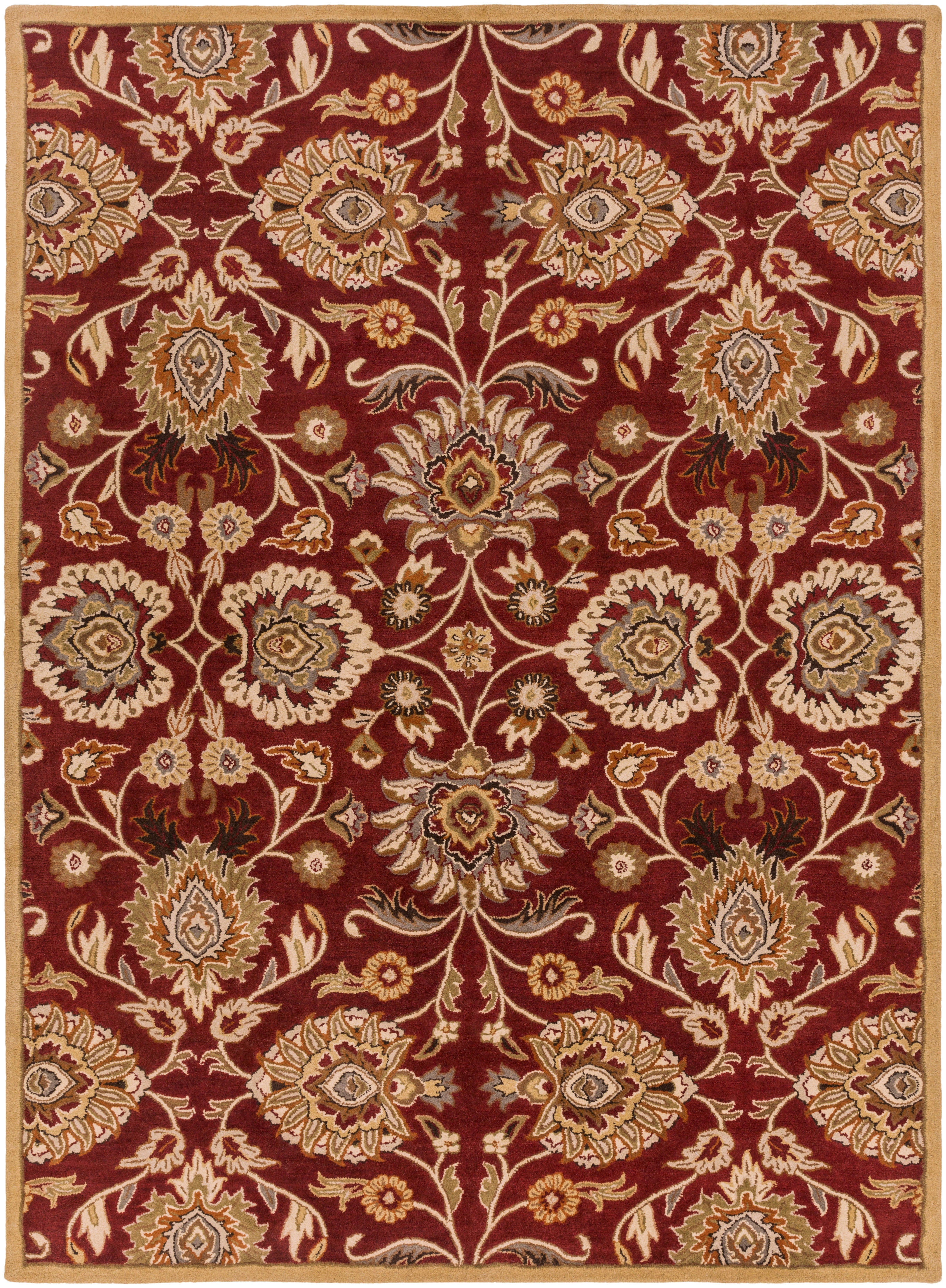 LIVABLISS Caesar CAE-1061 Dark-Red Area Rug