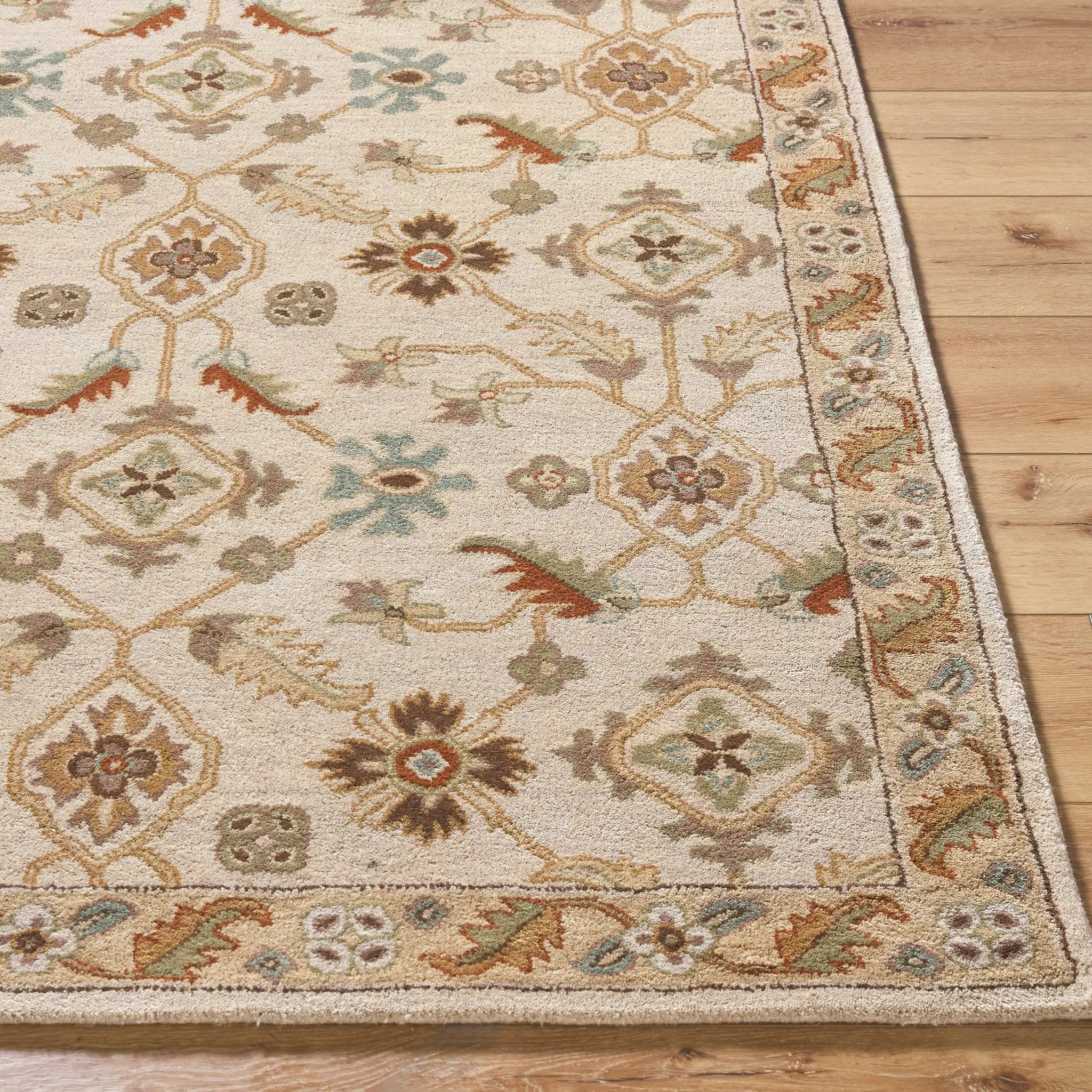 Caesar CAE-1084 Beige Area Rug by LIVABLISS