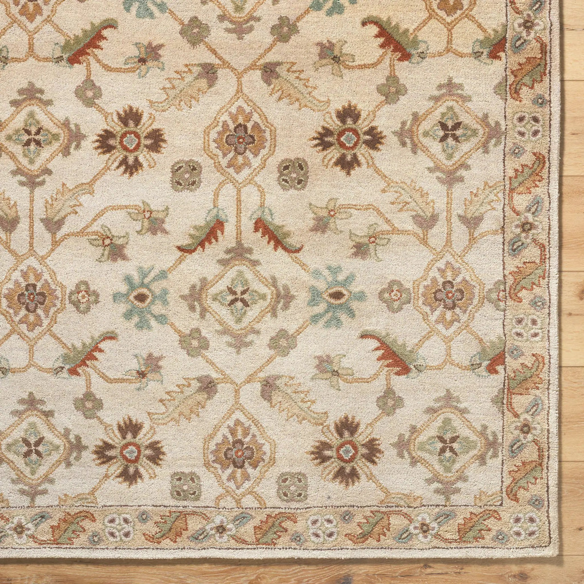 Caesar CAE-1084 Beige Area Rug by LIVABLISS