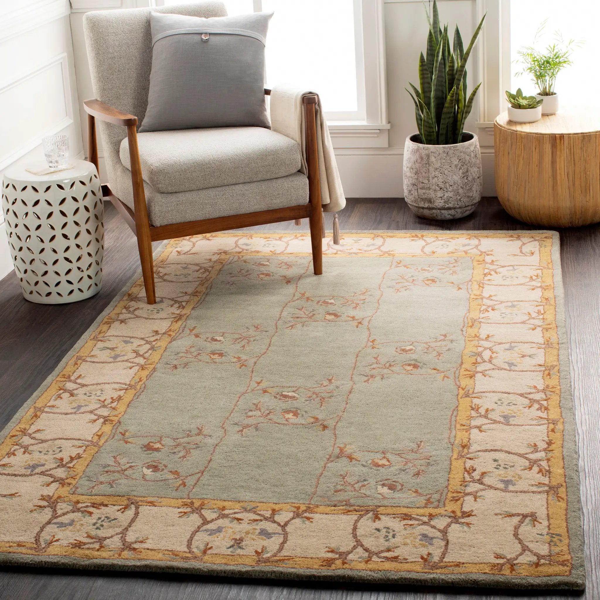 Caesar CAE-1100 Sage Area Rug by LIVABLISS