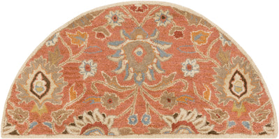 Caesar CAE-1107 Burnt-Orange Area Rug by LIVABLISS