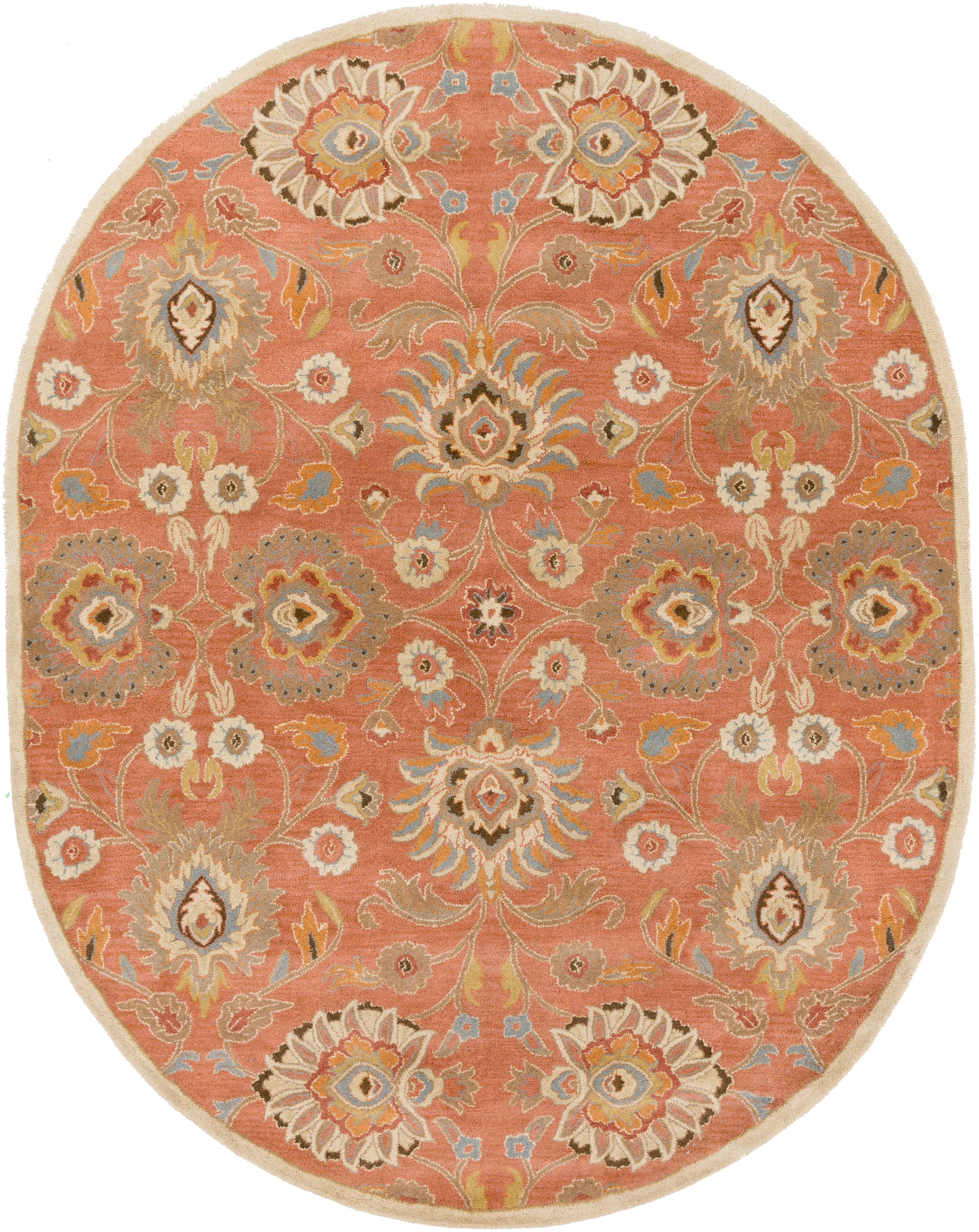 LIVABLISS Caesar CAE-1107 Burnt-Orange Area Rug